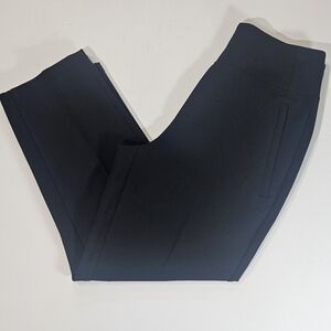 Athleta Womens Athletic‎ Pants 0 Black Pleated Stretch Versatile Goth Inspired
